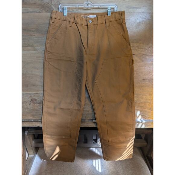 Carhartt Utility Work Pants Men 34x32 Brown Rugged Flex Relaxed Double-Front NWT - Picture 1 of 4